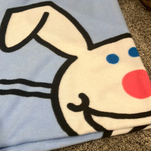 Happy Bunny Thin Fleece Blanket „It’s All About Me Deal With It” Jim Benton 90’s - Picture 3 of 5